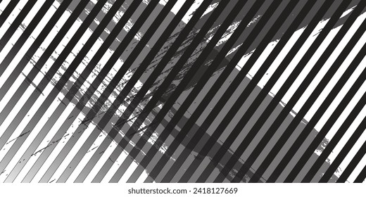 Patrón sin brillo de rayas negras sobre un fondo blanco abstracto líneas de dibujo manual.