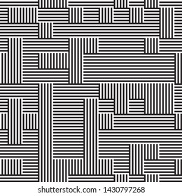 
seamless pattern with black stripes. Ratio between all black and white segments from foreground and all black and white segments from background is 62%:38%, that is 1.6 Fibonacci ratio (the golden nu