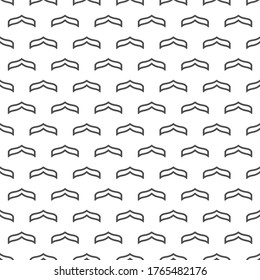 Seamless pattern with black strokes or ticks on white background. Ethnic symmetric background. Diagonal rhombus pattern. Geometric seamless  texture. Mosaic plaid. Checkered vector illustration. 