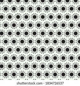 The seamless pattern of black sun and light green background can be used as background, wallpaper, web and etc
