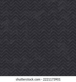 Seamless Pattern With Black Wavey Lines With Textured Background.