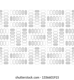 Seamless pattern of black and white abstract geometric shapes. Vector background. Can be used in printing, textile, wrapping, web-design.