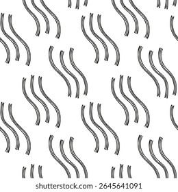 Motif harmonieux, noir et blanc, lignes abstraites. De fines lignes de forme libre. Conception pour la couverture, la bannière, l'emballage, les vêtements