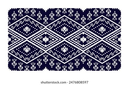 Seamless pattern black and white  Aztec, Folk, Damask, Herringbone, Aztec Ikat, design for textiles, rug, curtain, floor and background. 