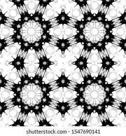 Seamless pattern black and white backgrounds