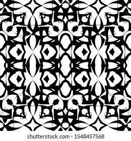 Seamless pattern black and white backgrounds
