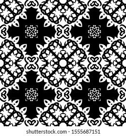Seamless pattern black and white backgrounds