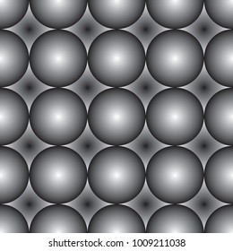 Seamless pattern black and white ceramic tile design. Vector background.