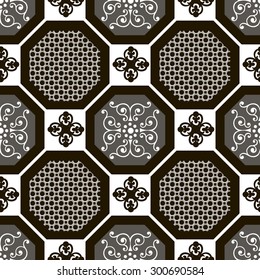 seamless pattern black and white colors