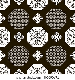seamless pattern black and white colors