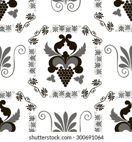 seamless pattern black and white colors