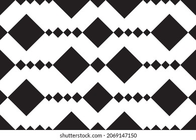 Seamless pattern with black and white colour background, rectangle, square shape. Vector illustration.