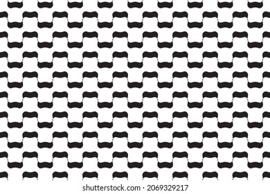 Seamless pattern with black and white colour background, geometric design pattern. Vector illustration.