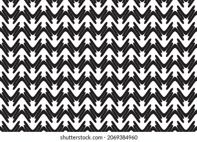 Seamless pattern with black and white colour background, geometric design pattern. Vector illustration.