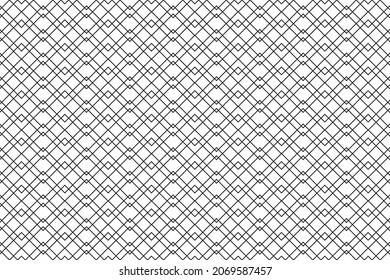 Patrón inmaculado con fondo de color negro y blanco, rayas modernas, forma geométrica. Ilustración vectorial.
