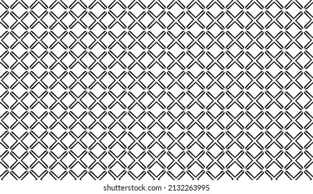 Seamless pattern. Black and white cross pattern. Simple pattern design. Can be used for posters, brochures, postcards, and other printing needs. Vector illustration