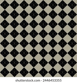 seamless pattern with black and white diamond on brown background for cloth pattern , floor tiles,wallpaper ,curtain,tiles pattern, home decorating design