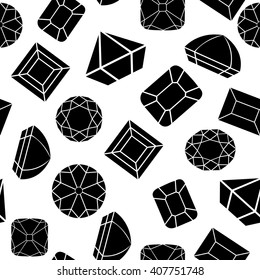 Seamless pattern with black and white diamonds.