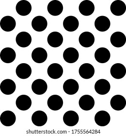 Seamless pattern with black and white geometric shape