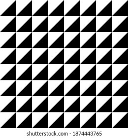 Seamless pattern with black and white geometric shape