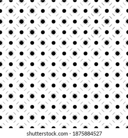 Patrón sin foco de diseño geométrico en blanco y negro
