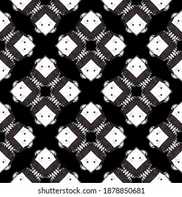 Nahtloses Muster des geometrischen Schwarz-Weiß-Designs 