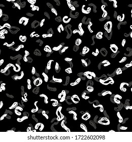 Diseño de piel de leopardo blanco negro, líneas simples abstractas, textura de fondo escandinava. tendencia de la temporada. Se puede utilizar para telas de envoltura de regalo, papel tapiz. Vector