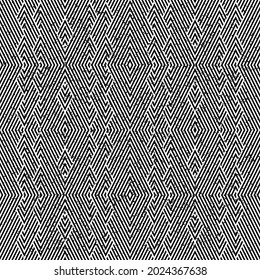 Patrón sin brillo con líneas blancas y negras. Ilustración vectorial sin inconvenientes, eps 10.