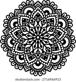 seamless pattern, black and white, monochrome, mandala, floral, lotus flower, repeating background, ornamental, decorative, oriental, Indian, ethnic, tribal, bohemian, boho, wallpaper, textile design, fabric print, vector, illustration, drawing, hand-drawn, intricate, detailed, symmetry, geometrical, spiritual, yoga, meditation, zentangle, tattoo design, damask, batik, tileable, vintage, elegant, abstract, graphic, backdrop, texture, wrapper, packaging, adult coloring book, contrast, stylized, traditional, art, nature, culture, retro.