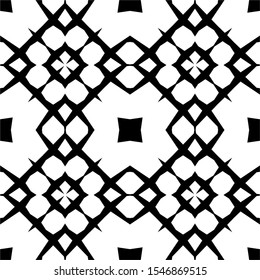 Seamless pattern black and white ornaments background