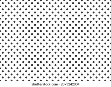 Seamless pattern black and white polka dot. Abstract background. Flat design vector illustration.