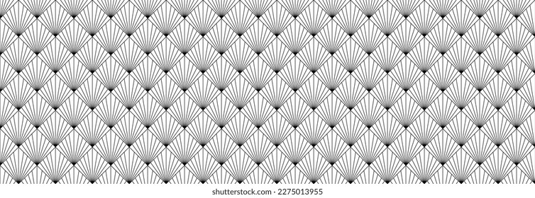 Seamless pattern in black and white in Scandinavian style.