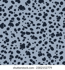 seamless pattern with black and white spots