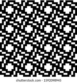 Seamless pattern with black white straight striped lines. Simple optical illusion, illusive effect. Kinetic tile in op art. Vector hypnotic background, texture. Decorative frame, vibrant design.