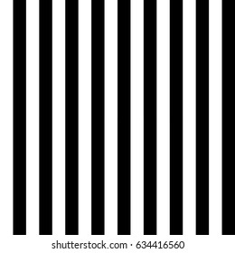 Seamless pattern with black white straight striped lines. Simple optical illusion, illusive effect. Kinetic tile in op art. Vector hypnotic background, texture. Decorative frame, vibrant design.