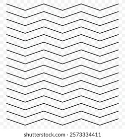 Seamless pattern with black white striped lines. Optical illusion effect. Geometric tile in op art style. Vector illusive background, texture. Futuristic element, technologic design. eps 10.