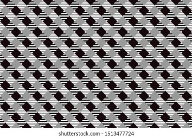 seamless pattern black and white tartan plaid. Scottish background, vector, illustration
