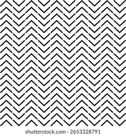 Patrón sin fisuras con líneas en zigzag de Pista de neumáticos en blanco y negro
