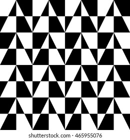  Seamless pattern of black and white triangles