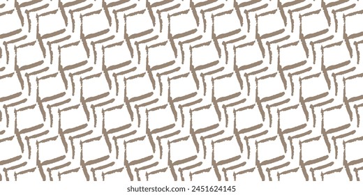 seamless pattern. Black and white vector wicker texture. Geometric simple print. Abstract geometric ornament