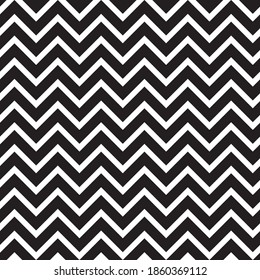 Seamless pattern with black zigzag horizontal stripes. Good calm design for scrapbooking or wrapping paper.