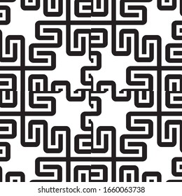 Patrón transparente con líneas de zigzag negras.