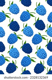 Seamless pattern with Blackberry Eps 10 vector.