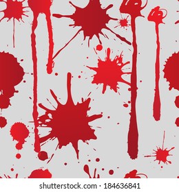 Seamless pattern of blood spatter