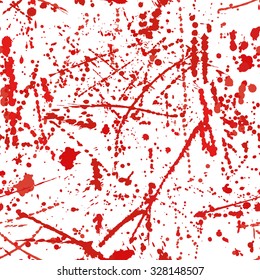Seamless pattern with blood stains. Halloween background. Vector illustration.