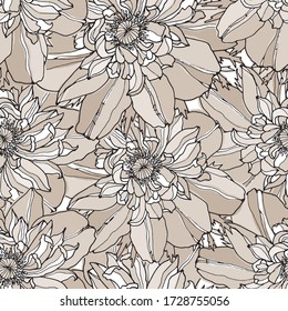 Flores marrones sin foco