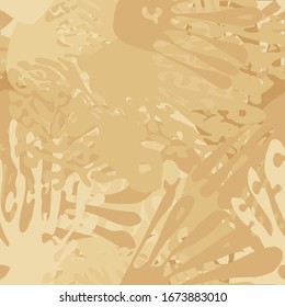 Seamless pattern. Blot chaos. Colorful camouflage. Fashionable texture.