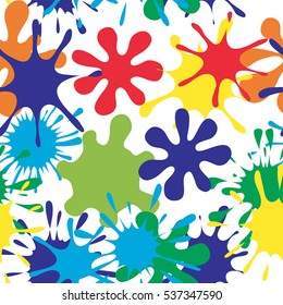 Seamless pattern of blots.  Crazy camouflage.