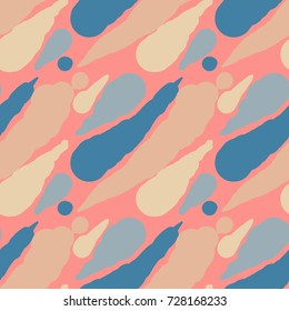 Seamless pattern. Blots forming squares arrayed in rows.