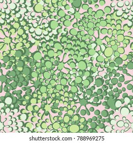 Seamless pattern of blots and spots. Fashionable camouflage for urban, tourist, fishing and hunting clothes. Background for design and texture for 3d models.